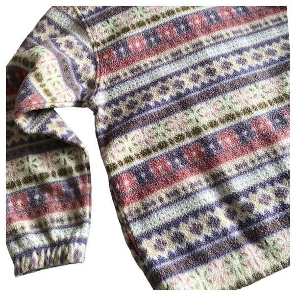 Alfred Dunner - Pink & Purple Striped Fleece Zip Up Jacket ~ Small Petite - Picture 13 of 15